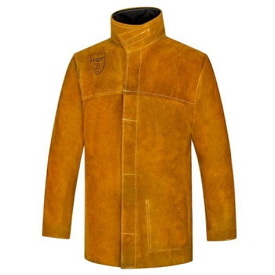 COMFORT LEATHER/ FABRIC WELDERS JACKET