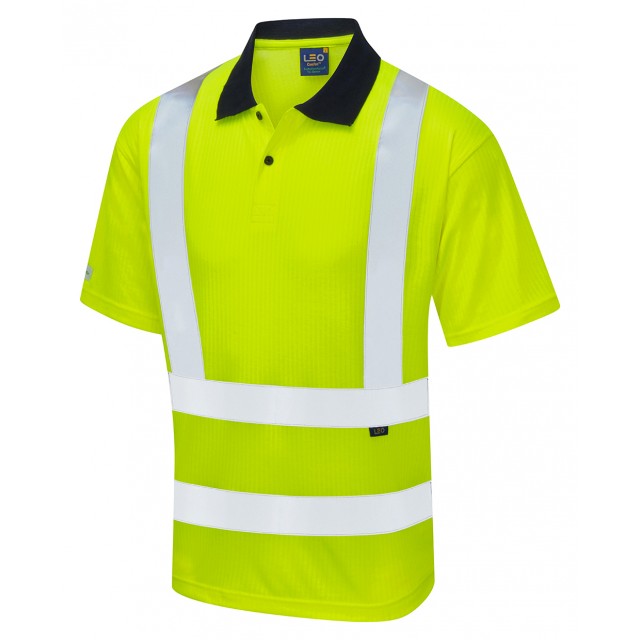 CROYDE POLY/BAMBOO HI-VIS POLO SHIRT