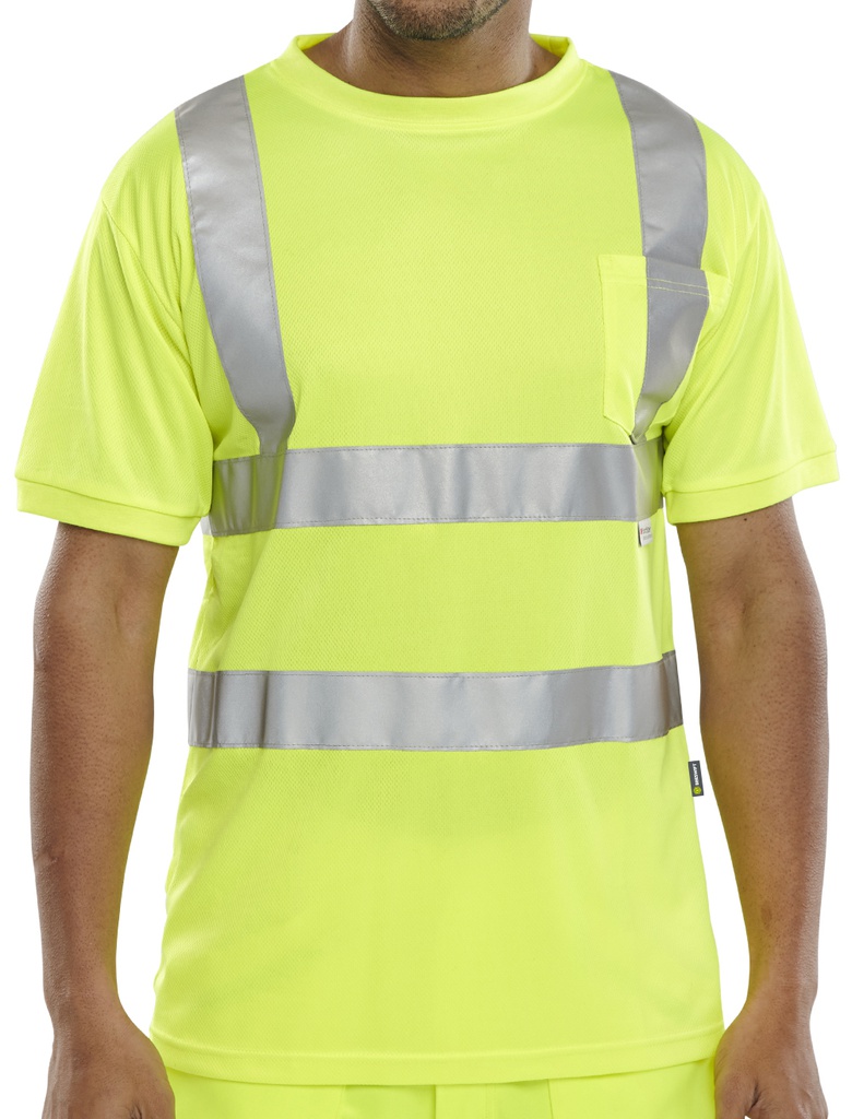 CREW NECK HI VIS T-SHIRT SAT