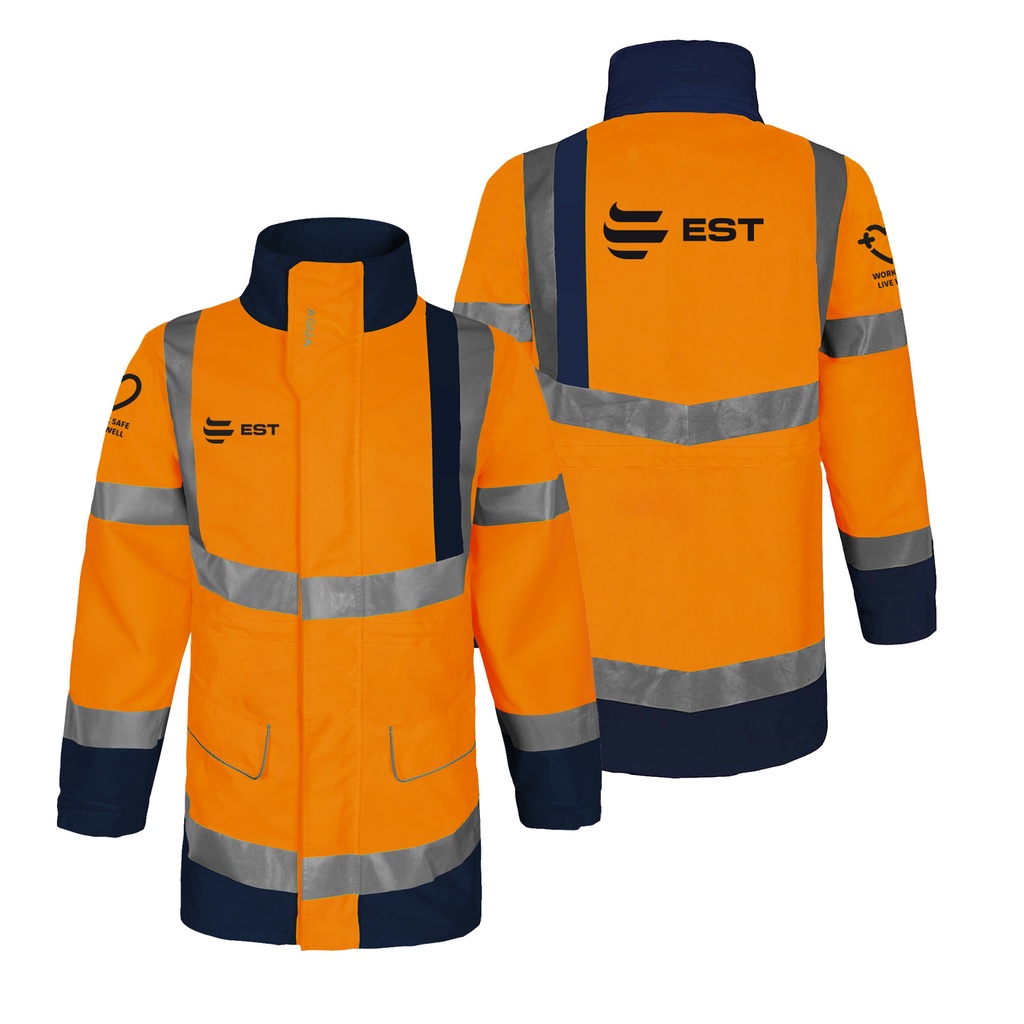 AQUA HI VIS EXPRESS RIPSTOP BREATHABLE JACKET