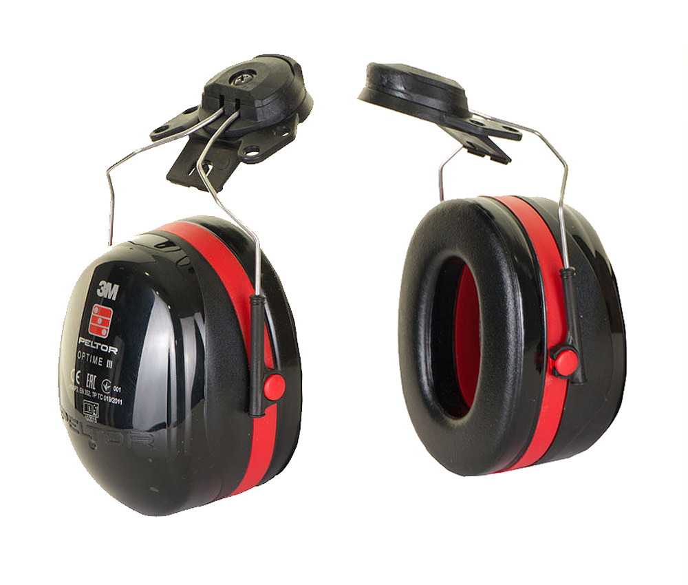 3M PELTOR OPTIME 3 HELMET MOUNTED EAR DEFENDER H540P3E-413-SV