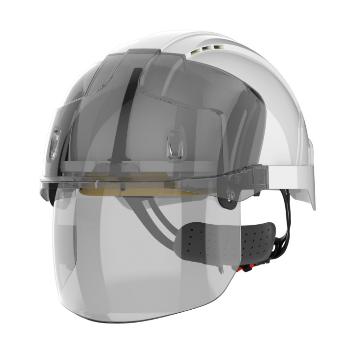 EVO VISTASHIELD SAFETY HELMET WITH INTEGRATED FACESHIELD NON-VENTED