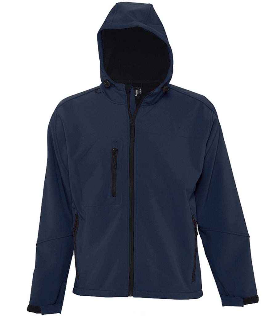 46602 SOL'S REPLAY HOODED SOFT SHELL JACKET