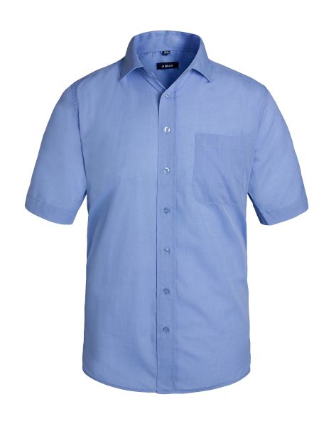 AQUA END ON END CUTAWAY COLLAR SHIRT