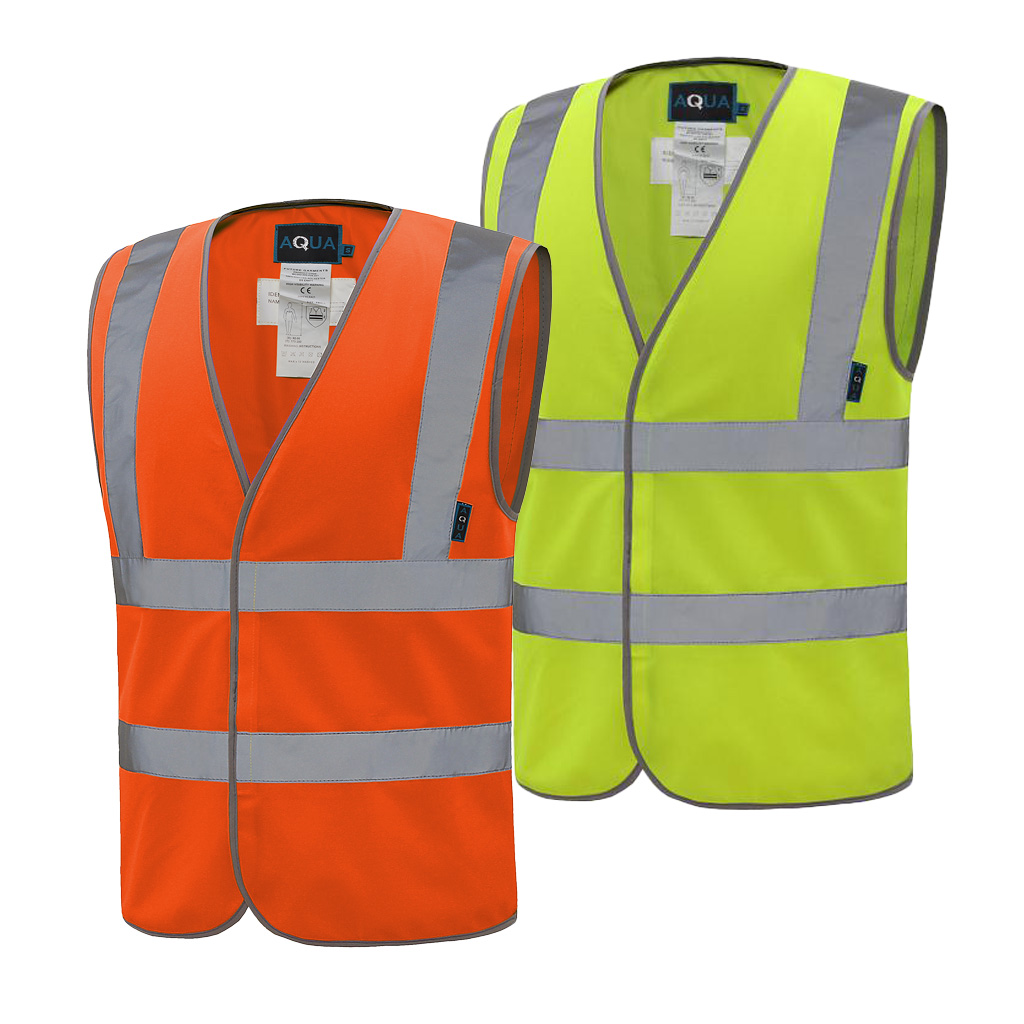 AQUA HI VIS MESH WAISTCOAT